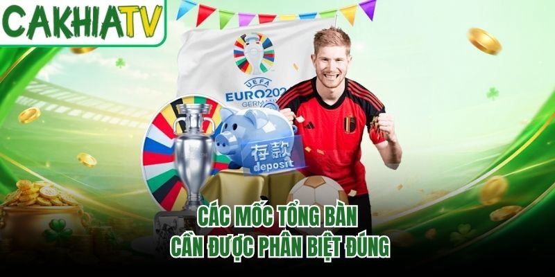 Các mốc tổng bàn cần được phân biệt đúng