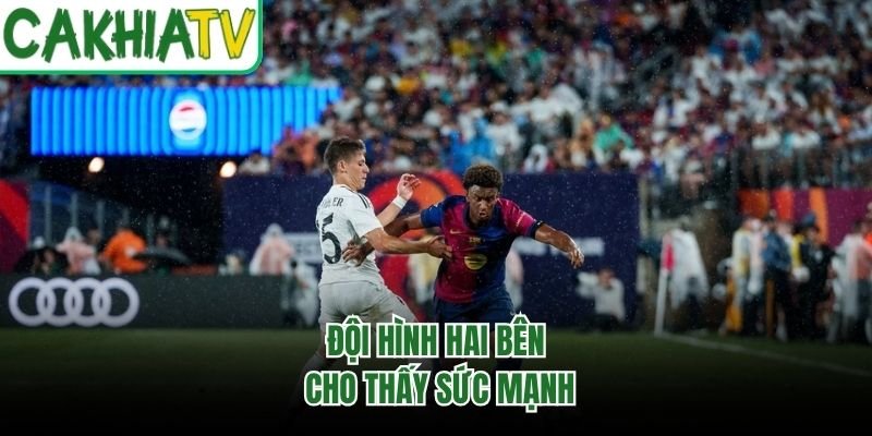Đội hình hai bên cho thấy sức mạnh