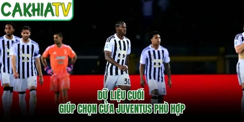 Dữ liệu cuối giúp chọn cửa Juventus phù hợp