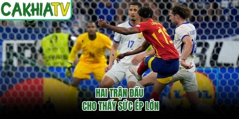 Hai trận đầu cho thấy sức ép lớn