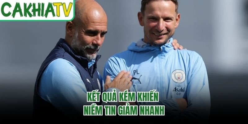 Kết quả kém khiến niềm tin giảm nhanh