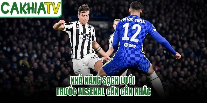 Khả năng sạch lưới trước Arsenal cần cân nhắc