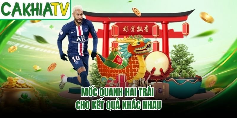 Mốc quanh hai trái cho kết quả khác nhau