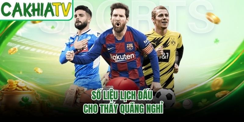 Số liệu lịch đấu cho thấy quãng nghỉ